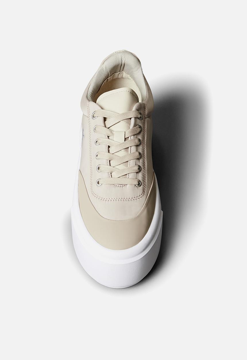 Calvin Klein - Flatform Lace Up - Stony Beige/Bright White