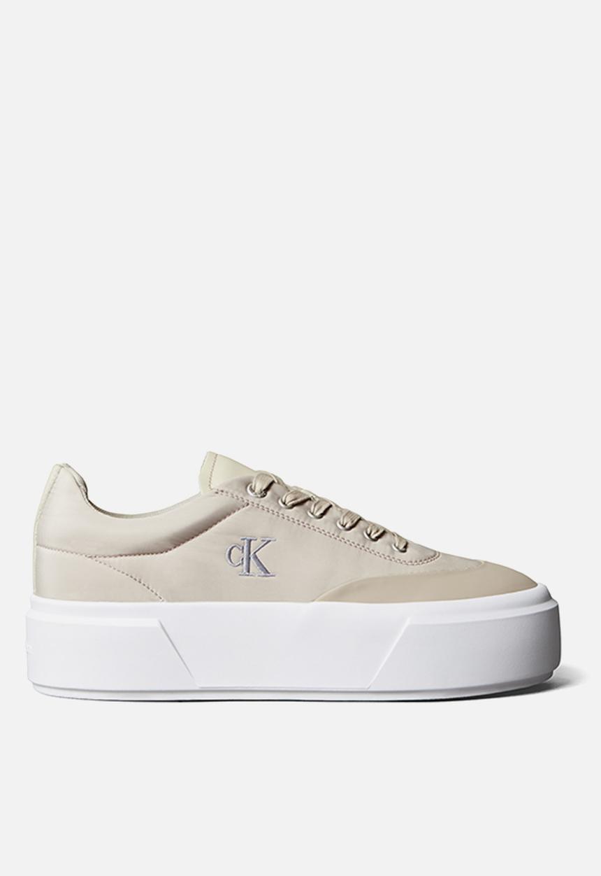 Calvin Klein - Flatform Lace Up - Stony Beige/Bright White