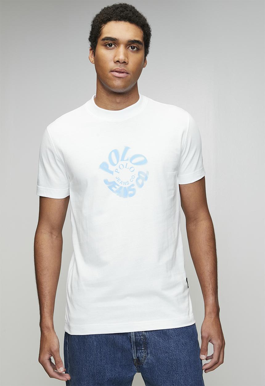 POLO - Alex Pjc Ss Spiral Logo Tee - White