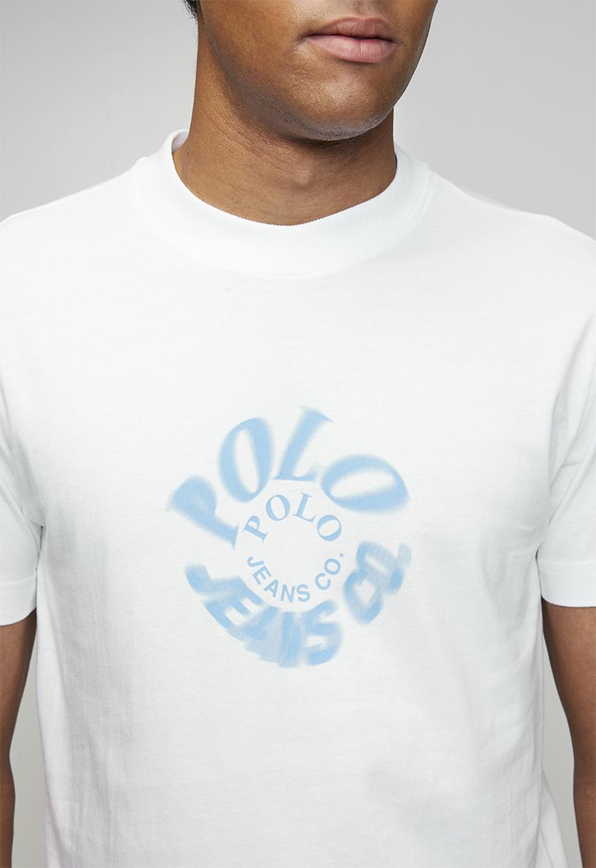 POLO - Alex Pjc Ss Spiral Logo Tee - White