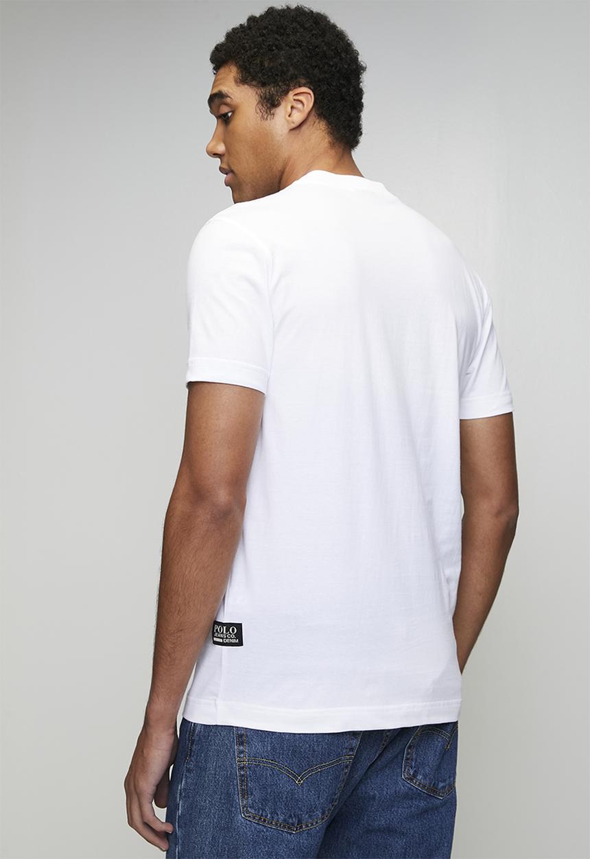 POLO - Alex Pjc Ss Spiral Logo Tee - White
