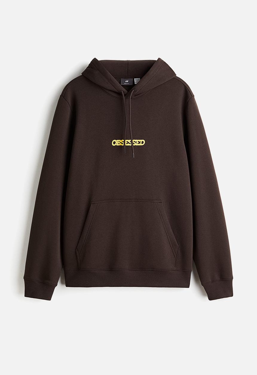 H&M - Regular fit hoodie - brown snoopy
