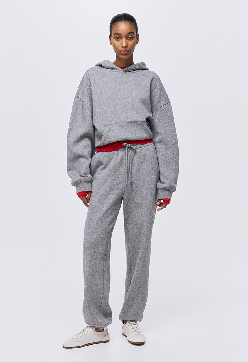 H&M - Cotton-blend sweatpants - grey marl