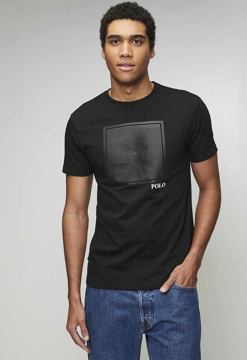 POLO - Phila Block Hd Print Ss Tee - Black