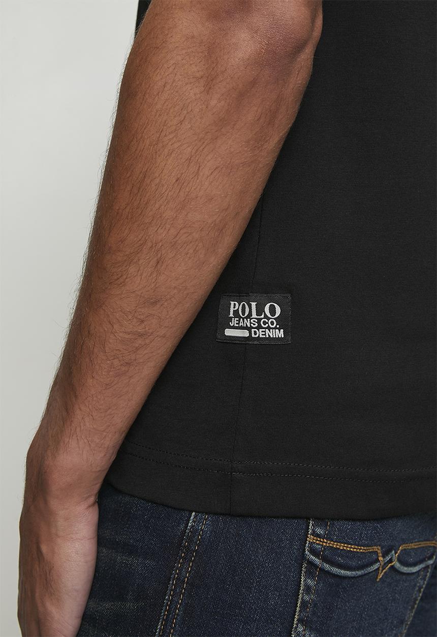 POLO - Pule Pjc Ss Metallic Logo Tee - Black