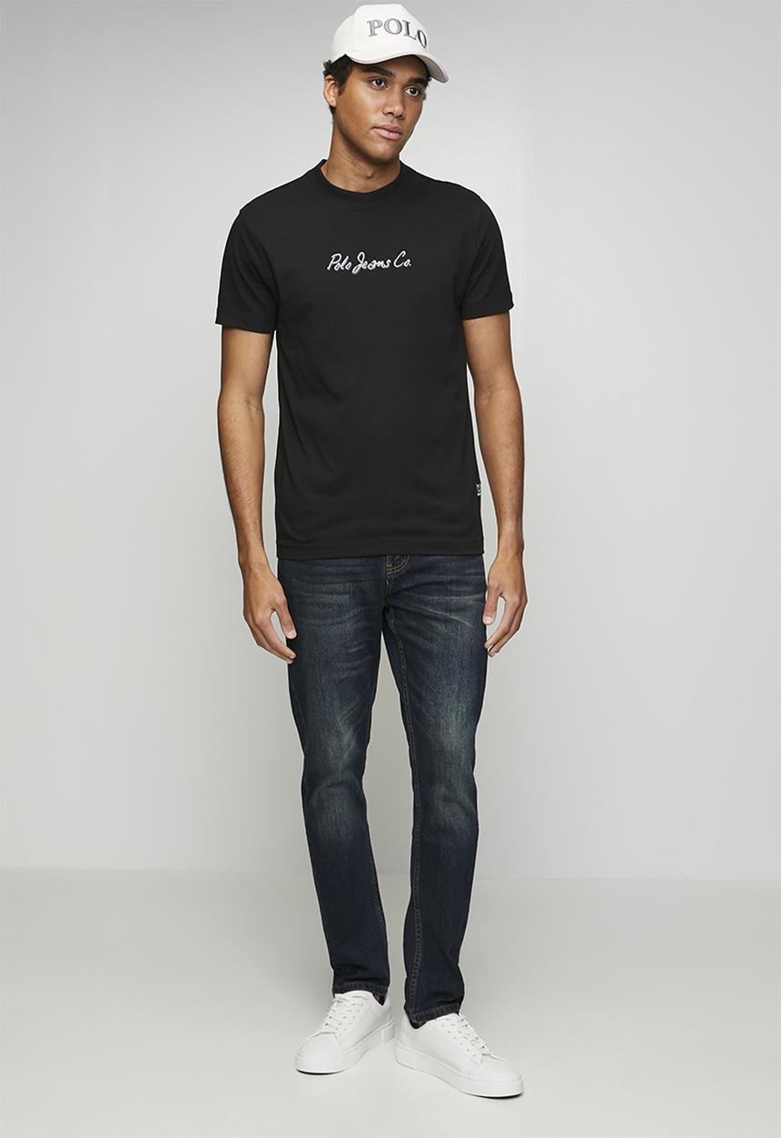POLO - Pule Pjc Ss Metallic Logo Tee - Black