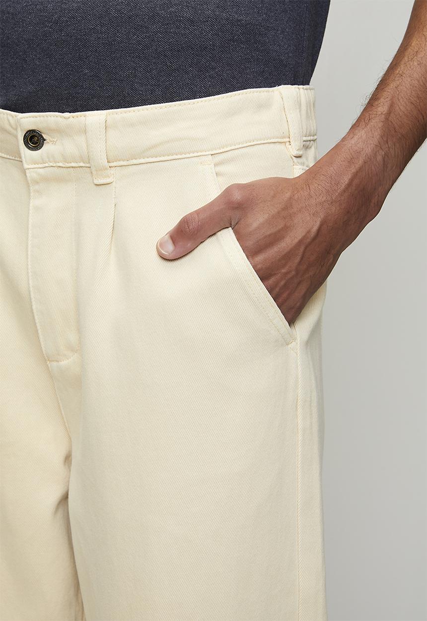 POLO - Quinton Pjc Pleated Twill Pants - Stone