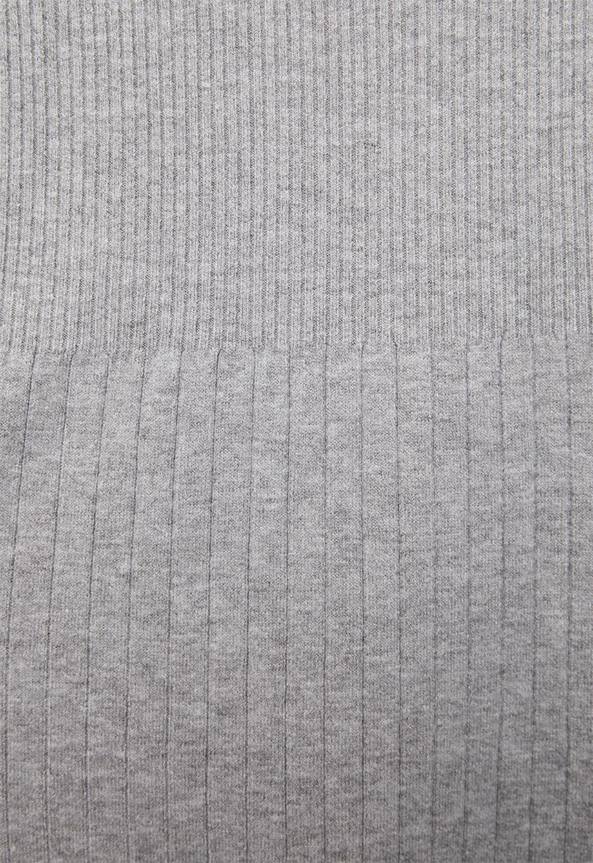 Stella Morgan - L/S High Neck A-Line Sweater Dress - Grey