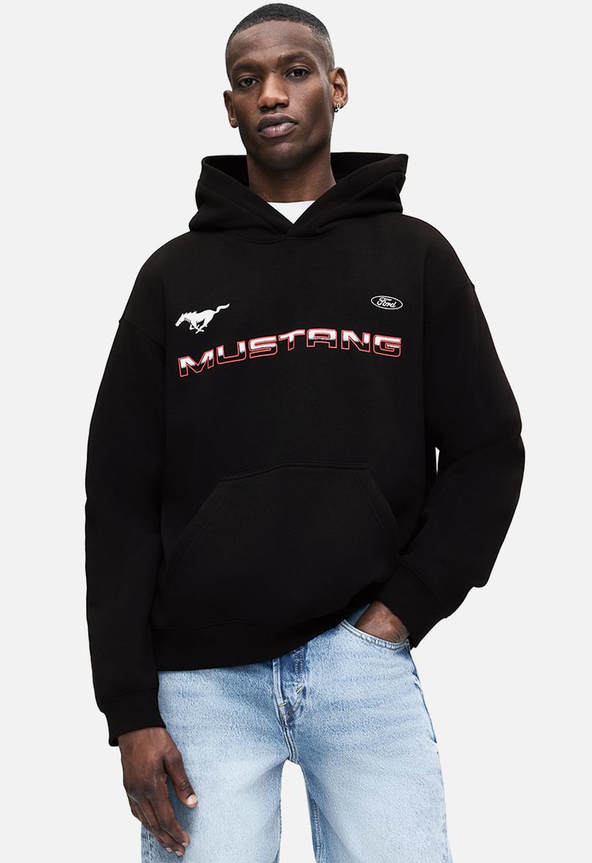 H&M - Loose fit hoodie - black ford