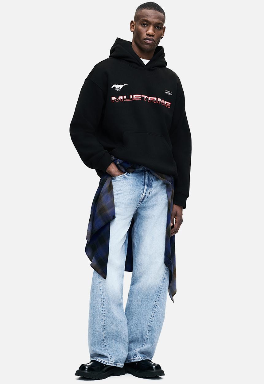 Loose fit hoodie - black/ford -1065654079