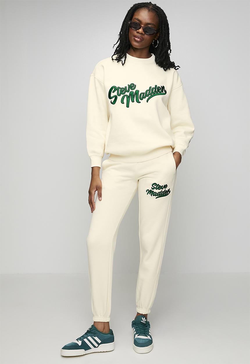 Steve Madden - Ladies anora oversized crew neck sweat - cream