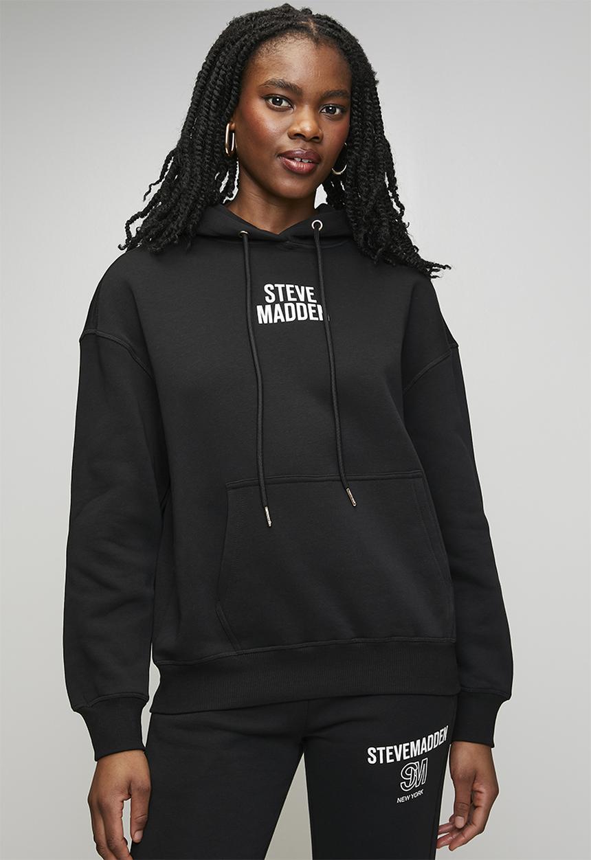 Steve Madden - Ladies amina hooded sweat - black