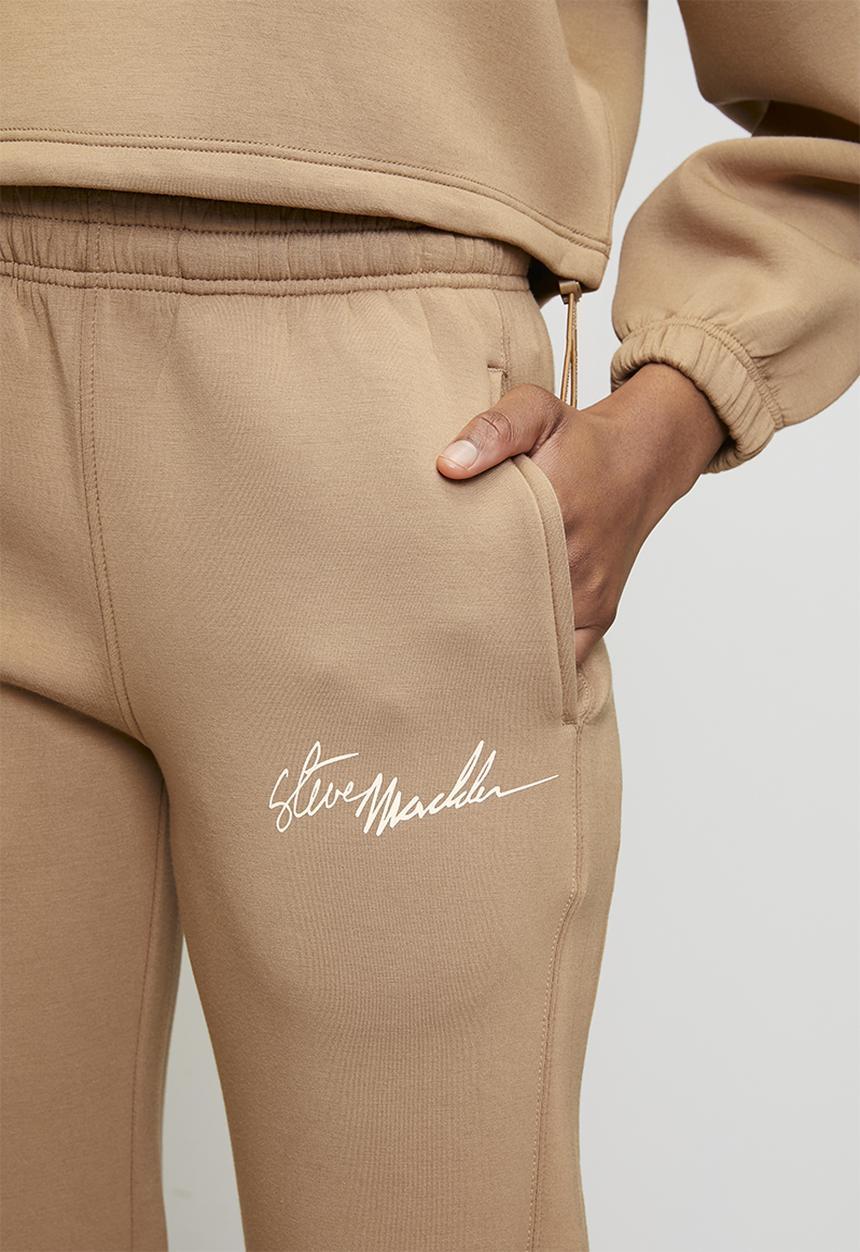 Steve Madden - Ladies brittany slim scuba jogger - mid caramel