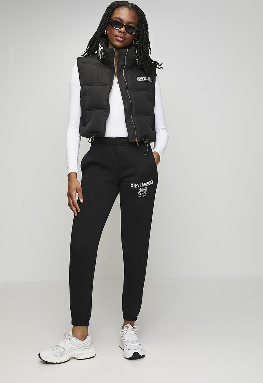 Steve Madden - Ladies rebecca padded gillet - black