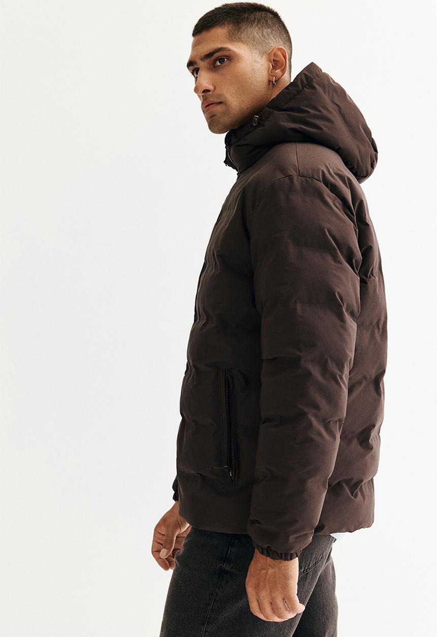 H&M - Regular fit water-repellent puffer jacket - dark brown