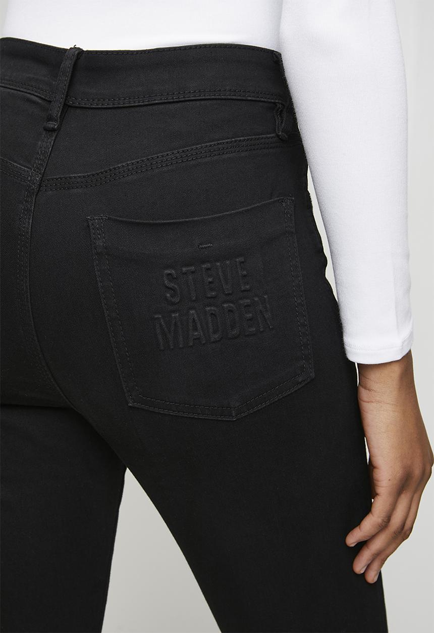 Steve Madden - Ladies eva curvy black skinny - black