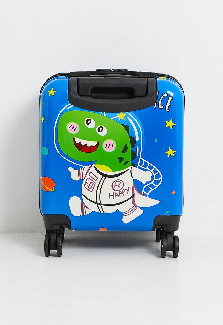 Pop Candy - Astro dino trolley bag - blue/multi