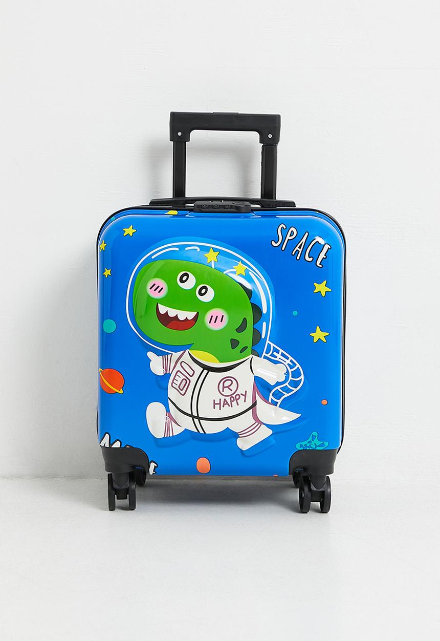 Pop Candy - Astro dino trolley bag - blue/multi