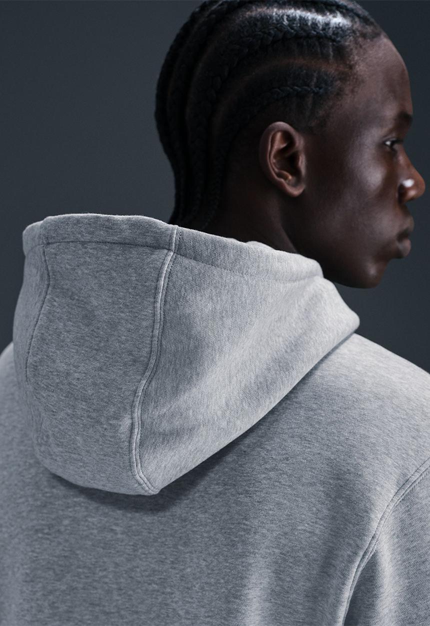 Nike - NSW Club  Pullover BB Hoodie - Grey