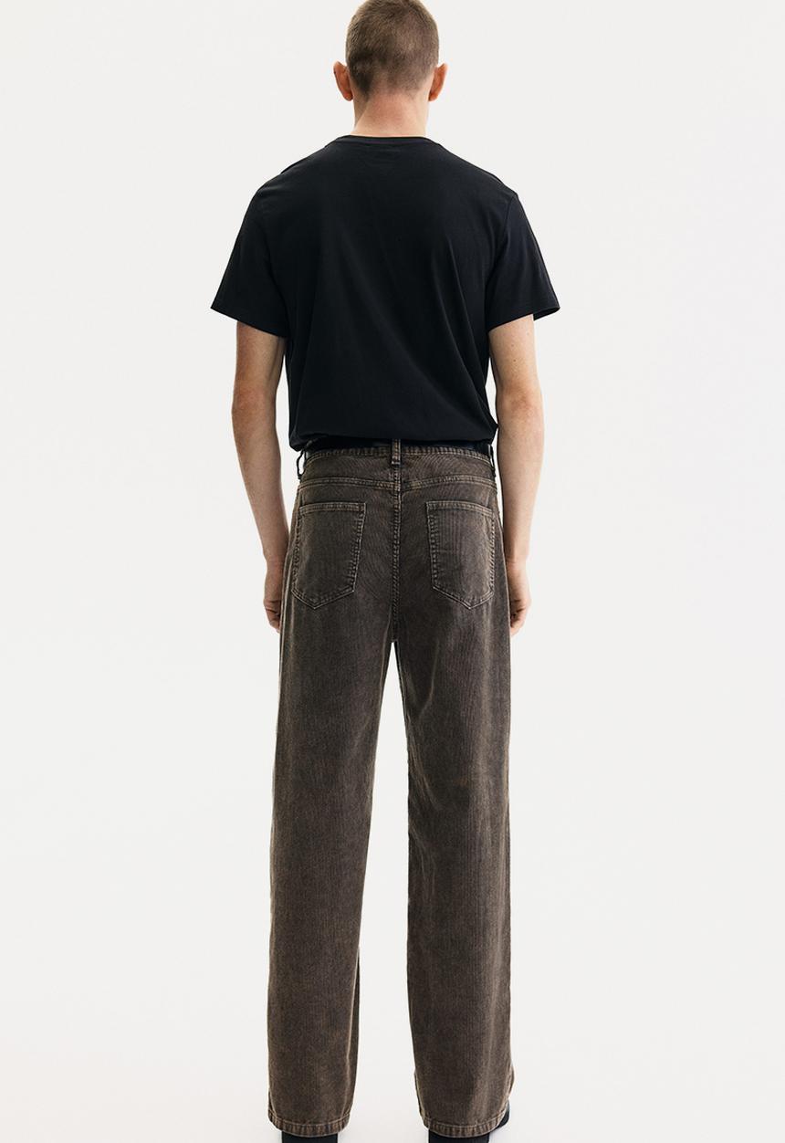 H&M - Relaxed fit corduroy trousers - dark grey