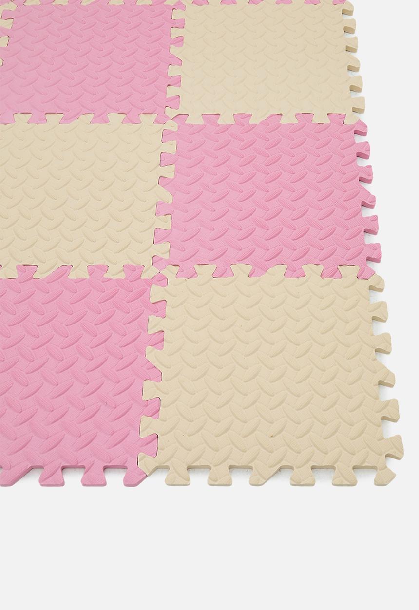 Pop Candy - Checkerboard puzzle mat - pink/beige