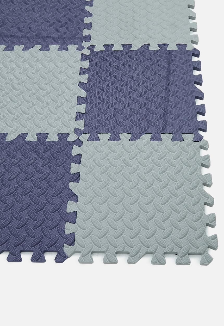 Pop Candy - Checkerboard puzzle mat - blue/grey