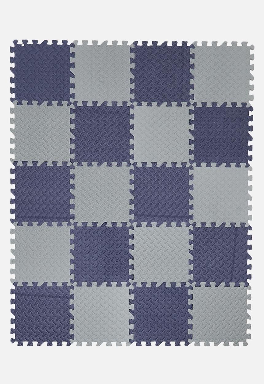 Pop Candy - Checkerboard puzzle mat - blue/grey