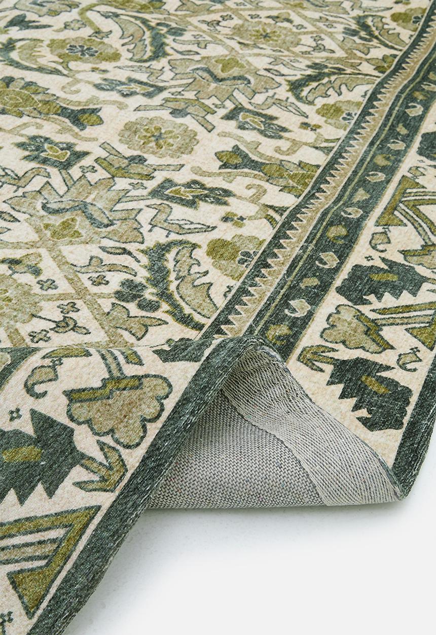 Sixth Floor - Jacquard Chenille Rug Green