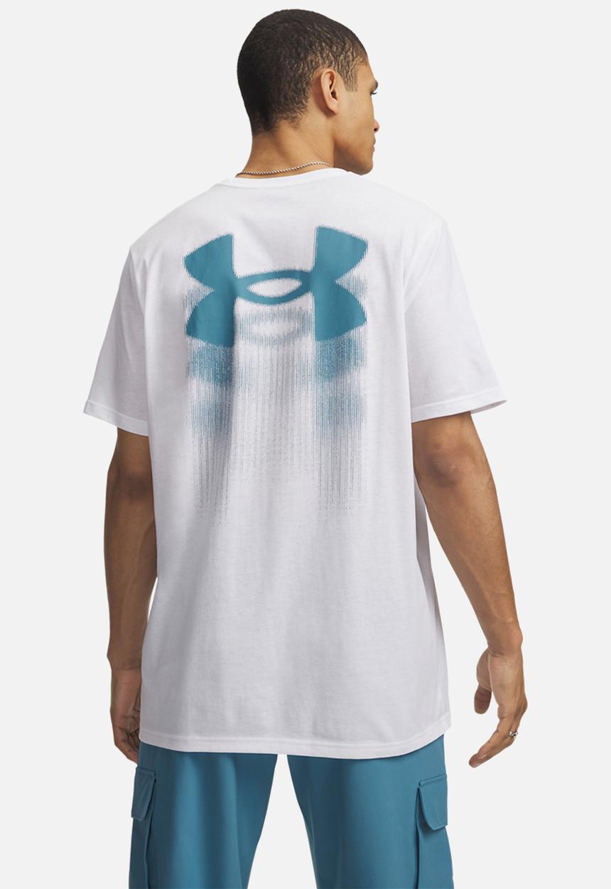 Under Armour - UA  BLUR LOGO SS  Tee - White /  / Boundless Blue