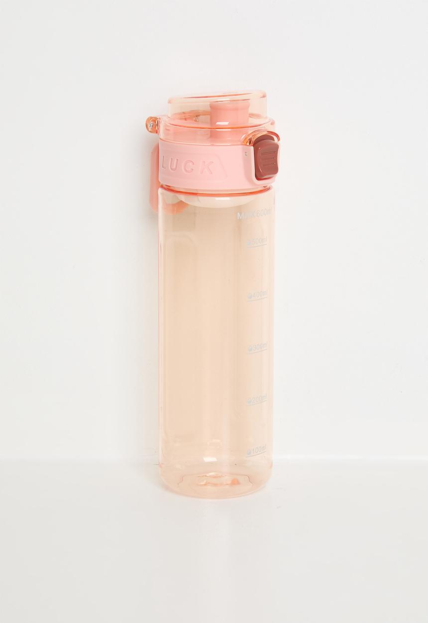Pop Candy - Clear water bottle - pink peach