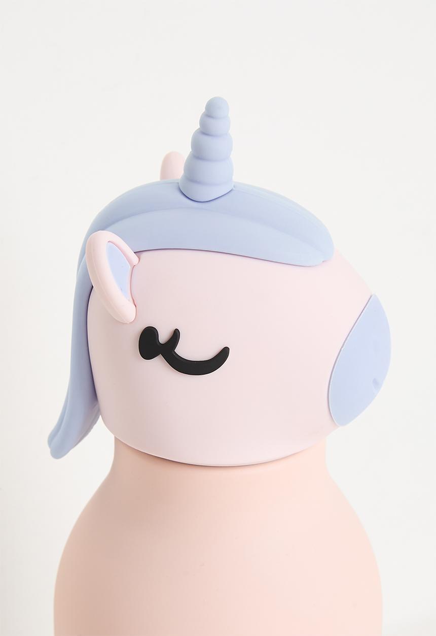 Pop Candy - Unicorn lid water bottle - pink