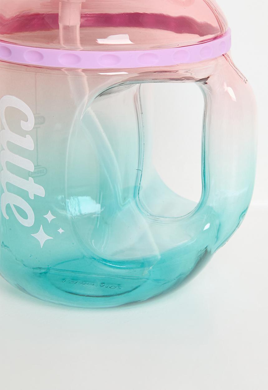 Pop Candy - Water bottle with strap - pink/blue