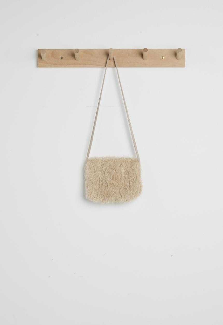 Pop Candy - Furry vest with slingbag - beige