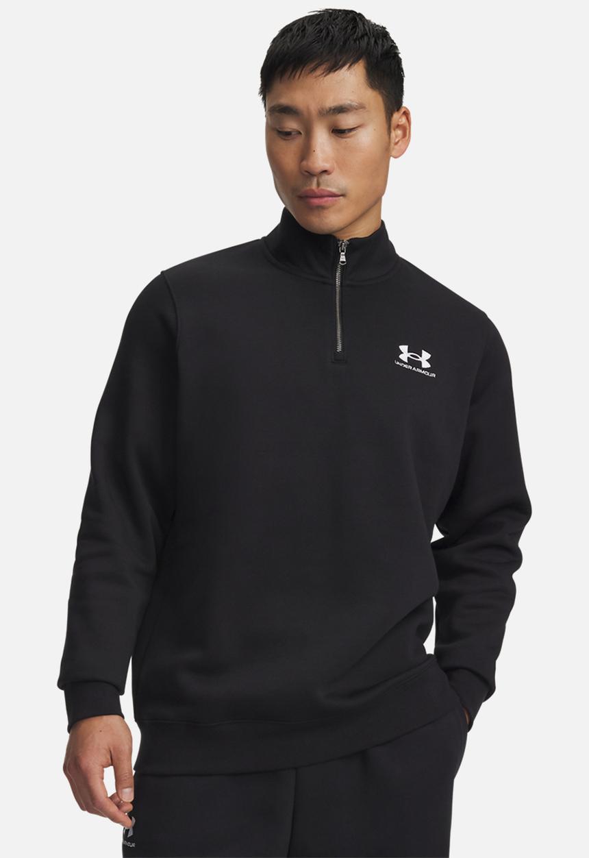 Under Armour - UA Icon Fleece 1/4 Zip - Black  / White
