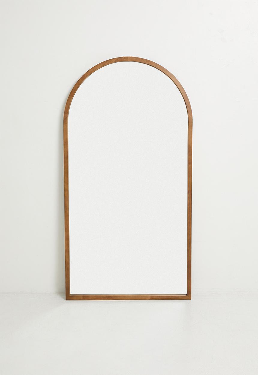 Sixth Floor - Wooden Arch Large Full Length Mirror - Natural