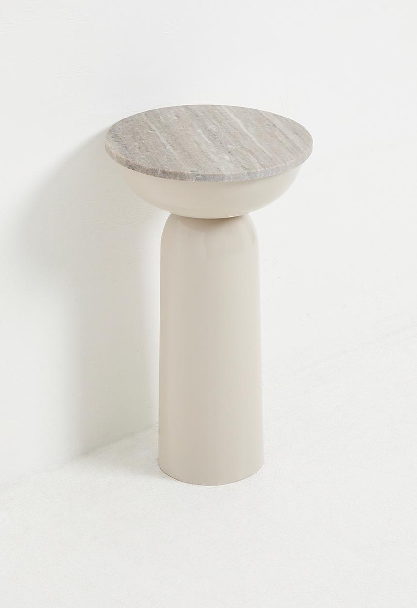 Sixth Floor - Gigi side table - beige marble
