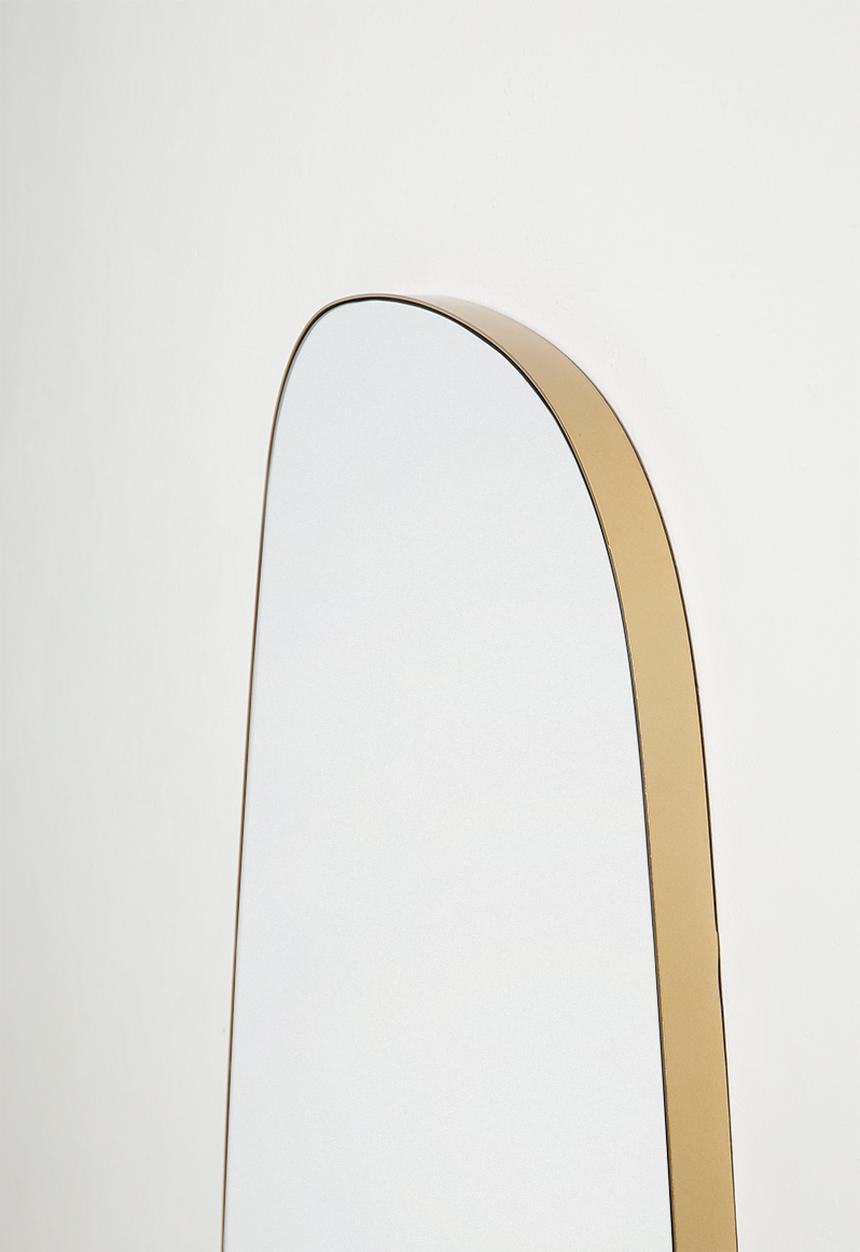 Sixth Floor - Rectangle Organic Shape Mirror - Gold