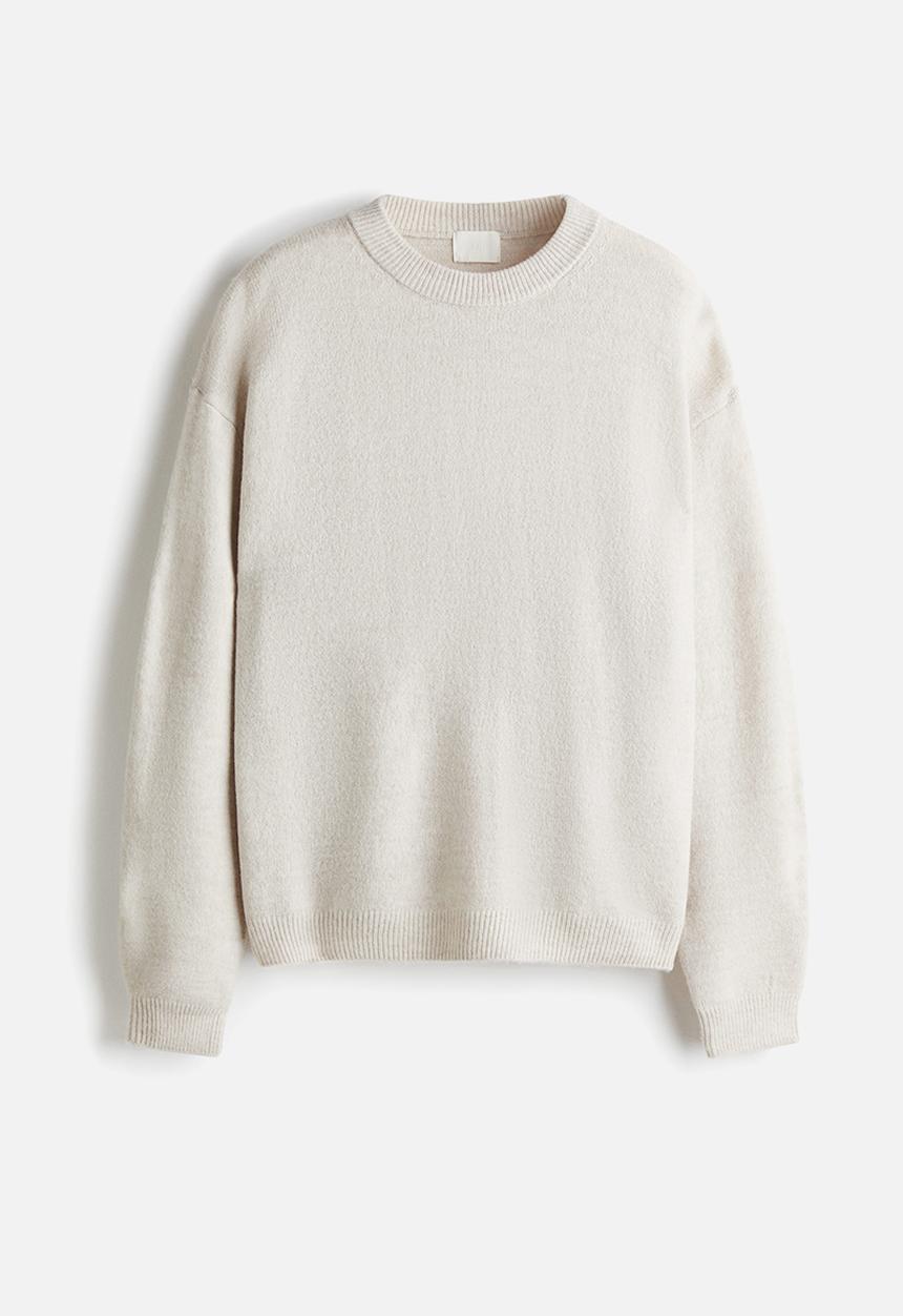 H&M - Knitted jumper - light beige marl