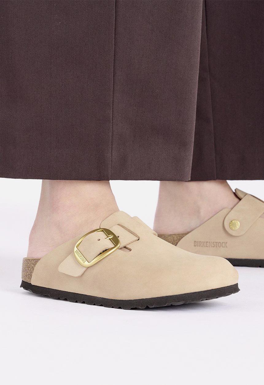 Birkenstock - Boston Big Buckle regular  leather - sandcastle