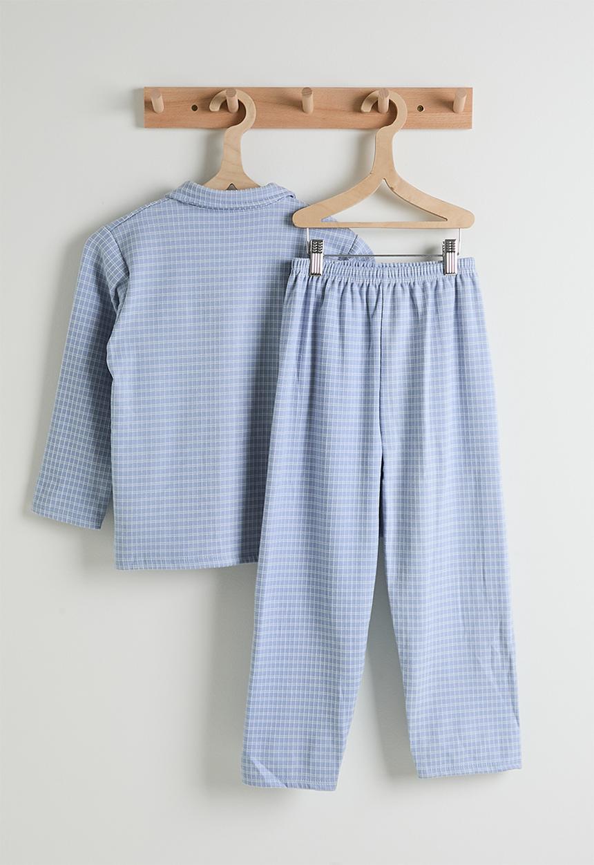 Pop Candy - Collared tee & pants pj set - sage green