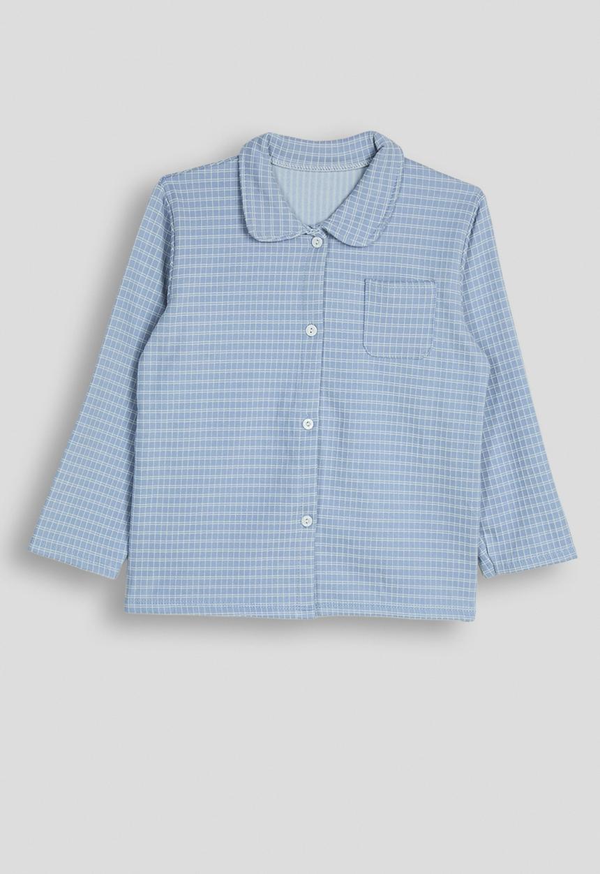 Pop Candy - Collared tee & pants pj set - sage green