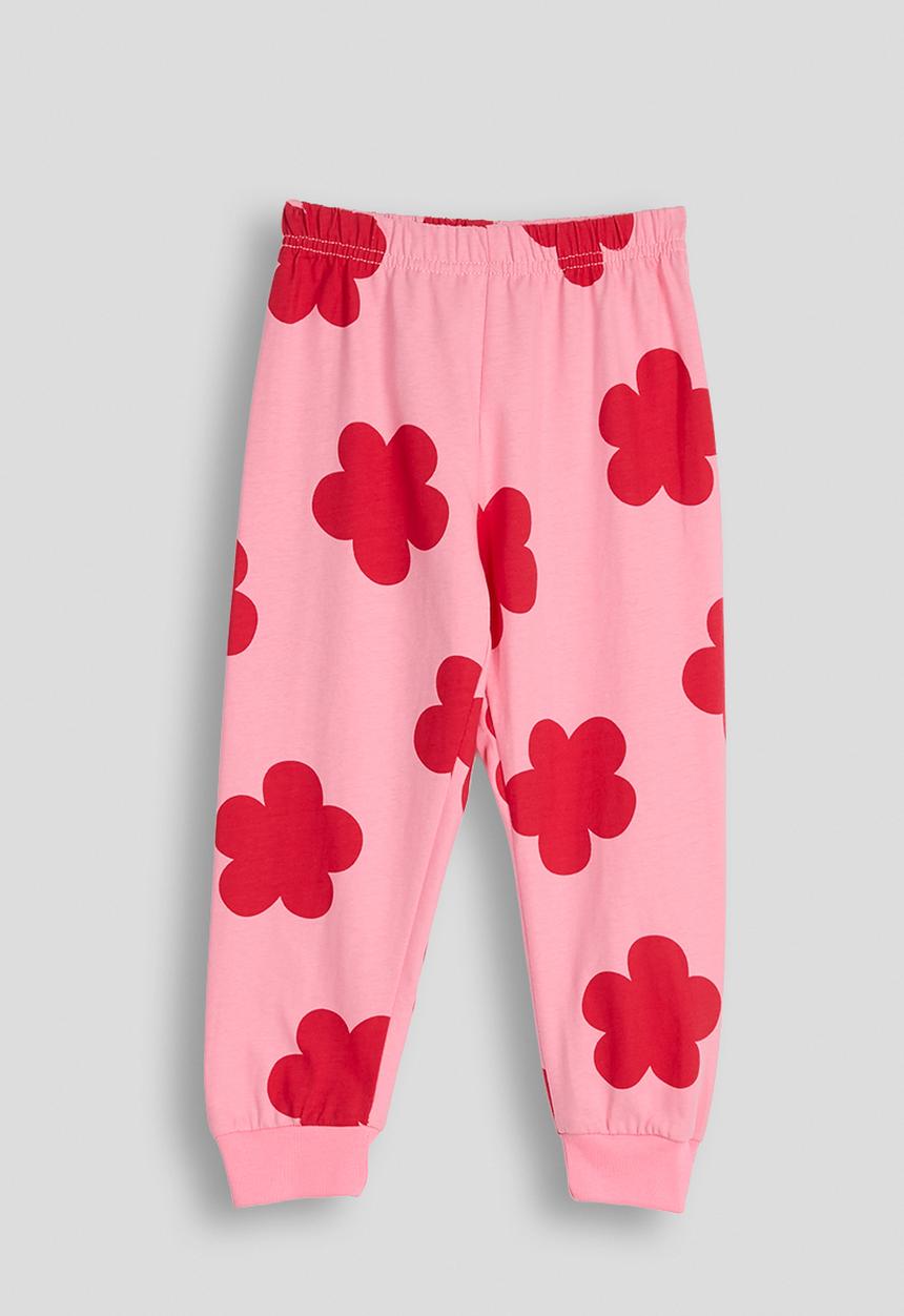 Pop Candy - Red floral aop pj set - pink/ladybug