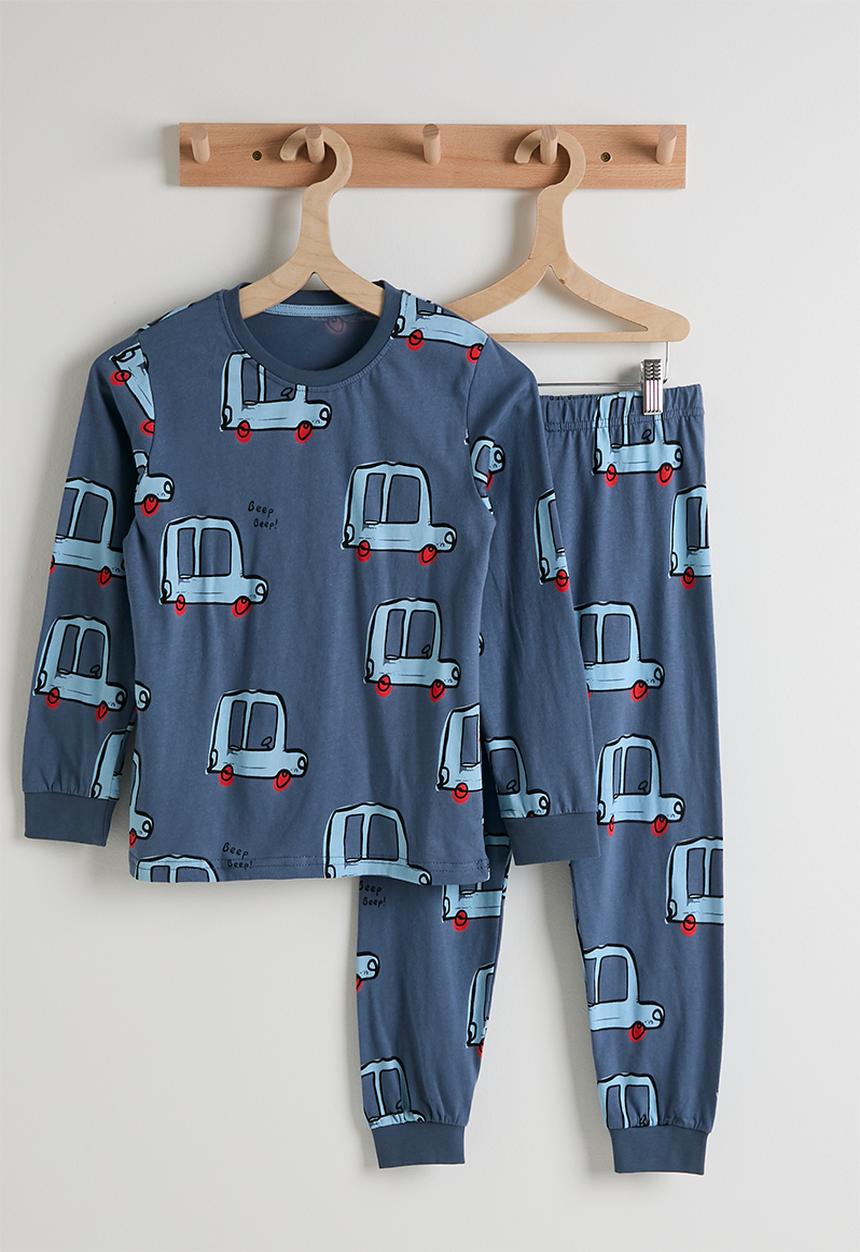 Pop Candy - Pj set - bahama blue/car aop