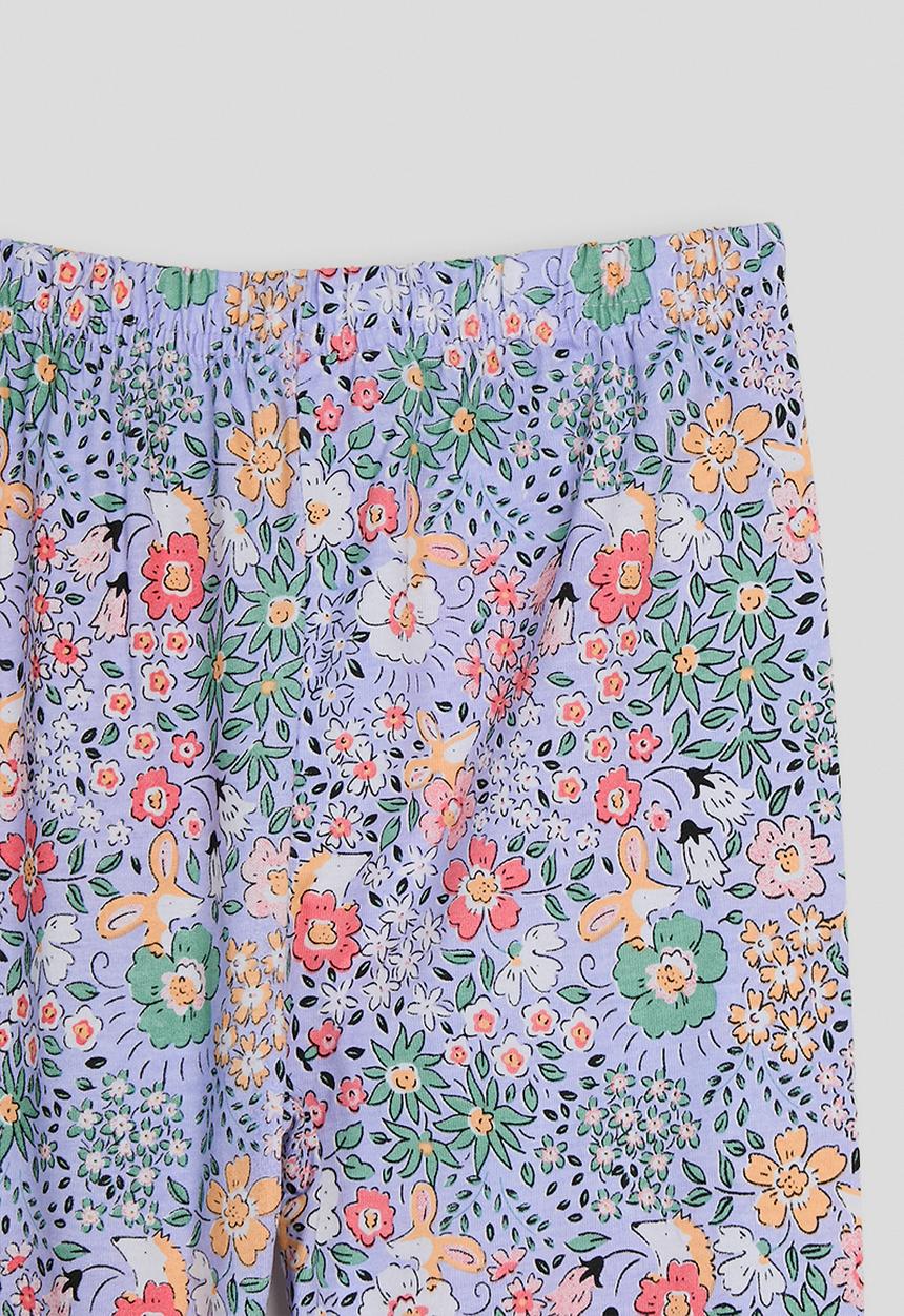 Pop Candy - Mouse placement & print pj set - aqua blue/floral multi