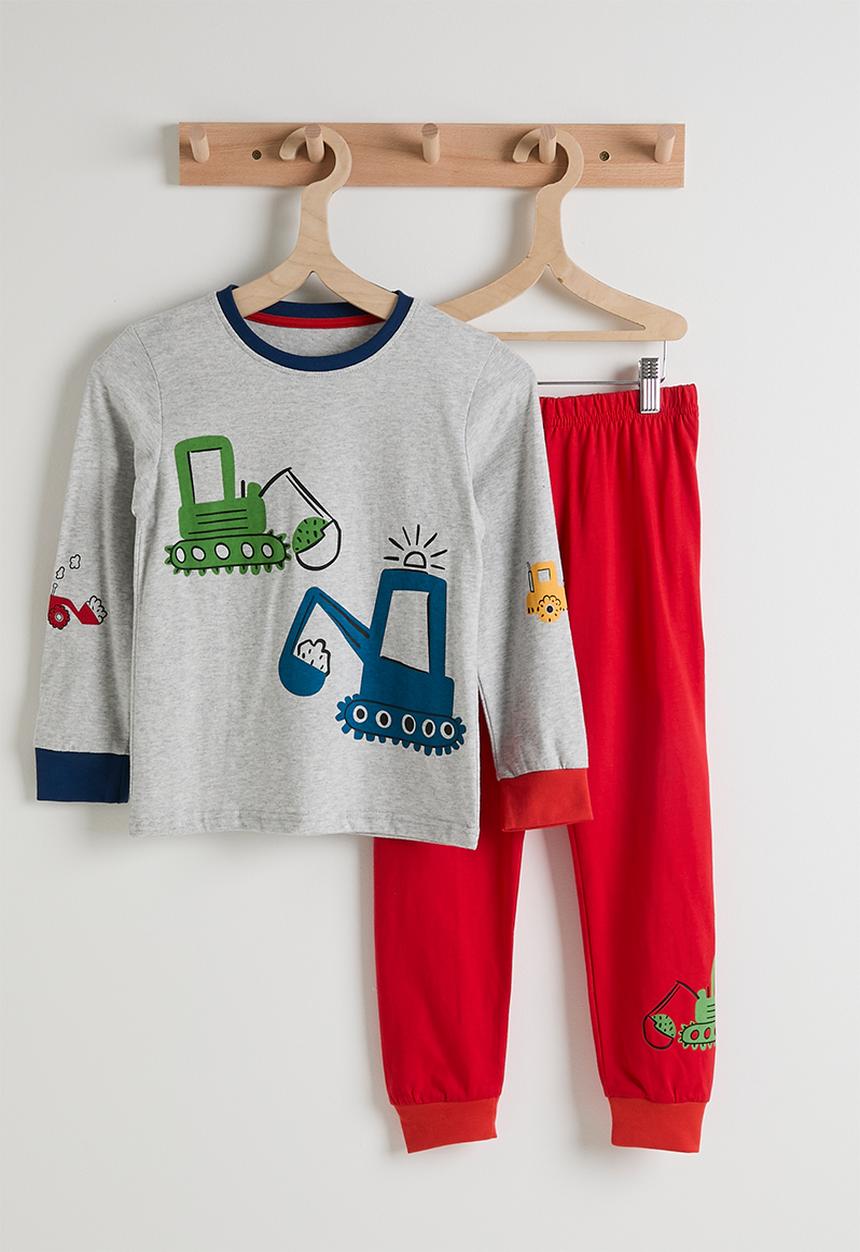Pop Candy - Pj set - grey/red/convoy multi