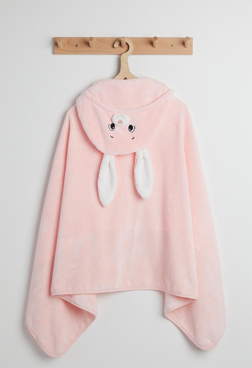 Pop Candy - Bunny hooded towel - light pink