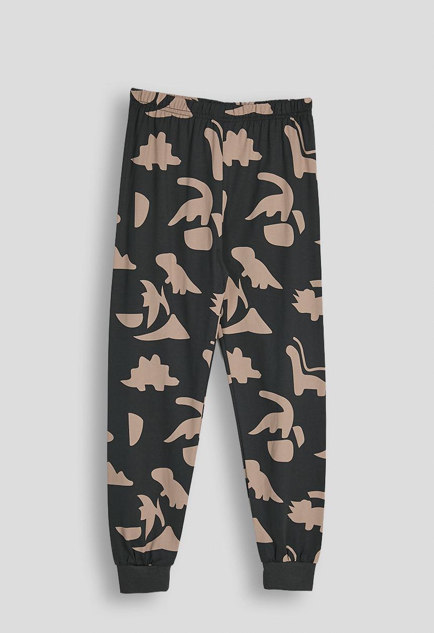 Pop Candy - Pj set - dark grey/dino multi