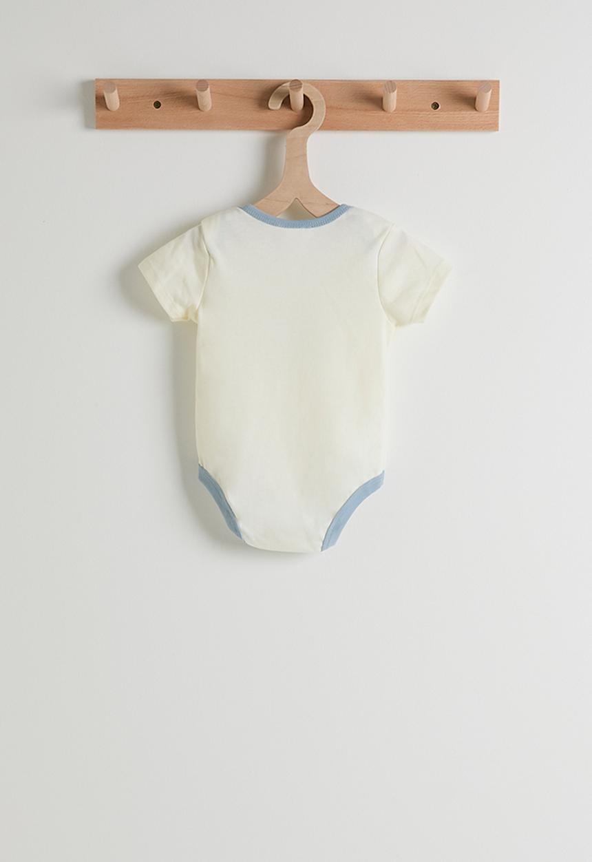 Pop Candy - Bodysuit with beanie - cream/blue