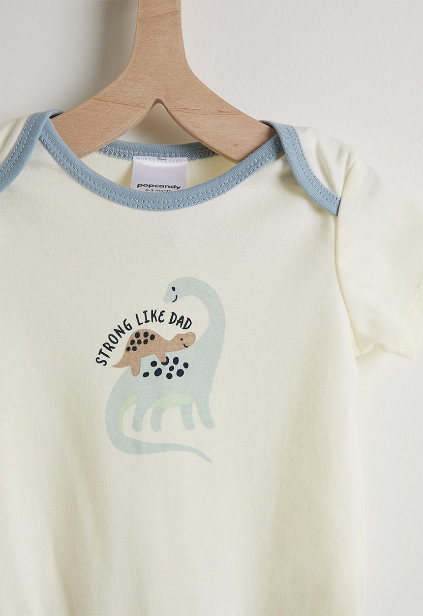 Pop Candy - Bodysuit with beanie - cream/blue