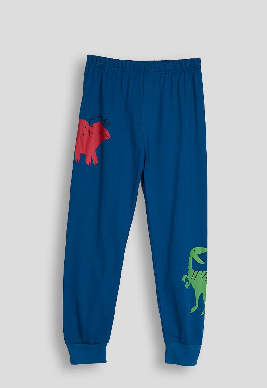 Pop Candy - Dino multi pj set - cornsilk/dark blue